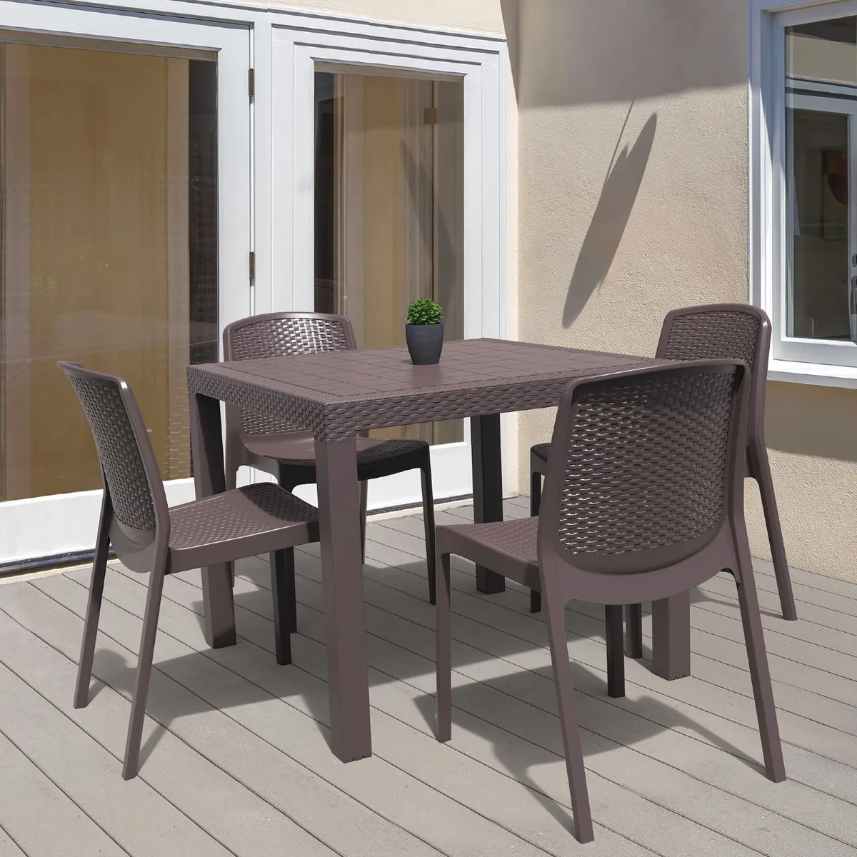 Sale on 🌿 CedarRattan Table &  4 Chairs - Image 2