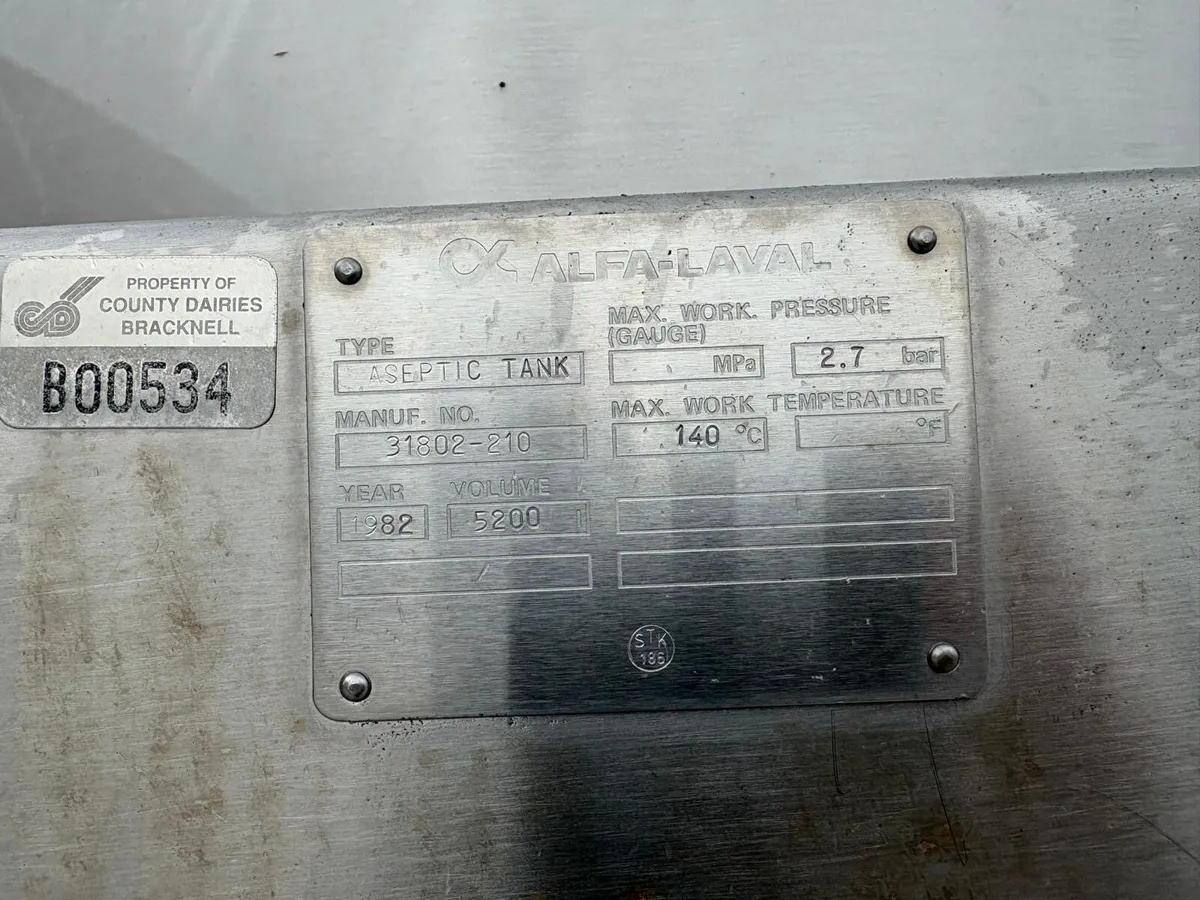 5000 litre stainless tank - Image 2
