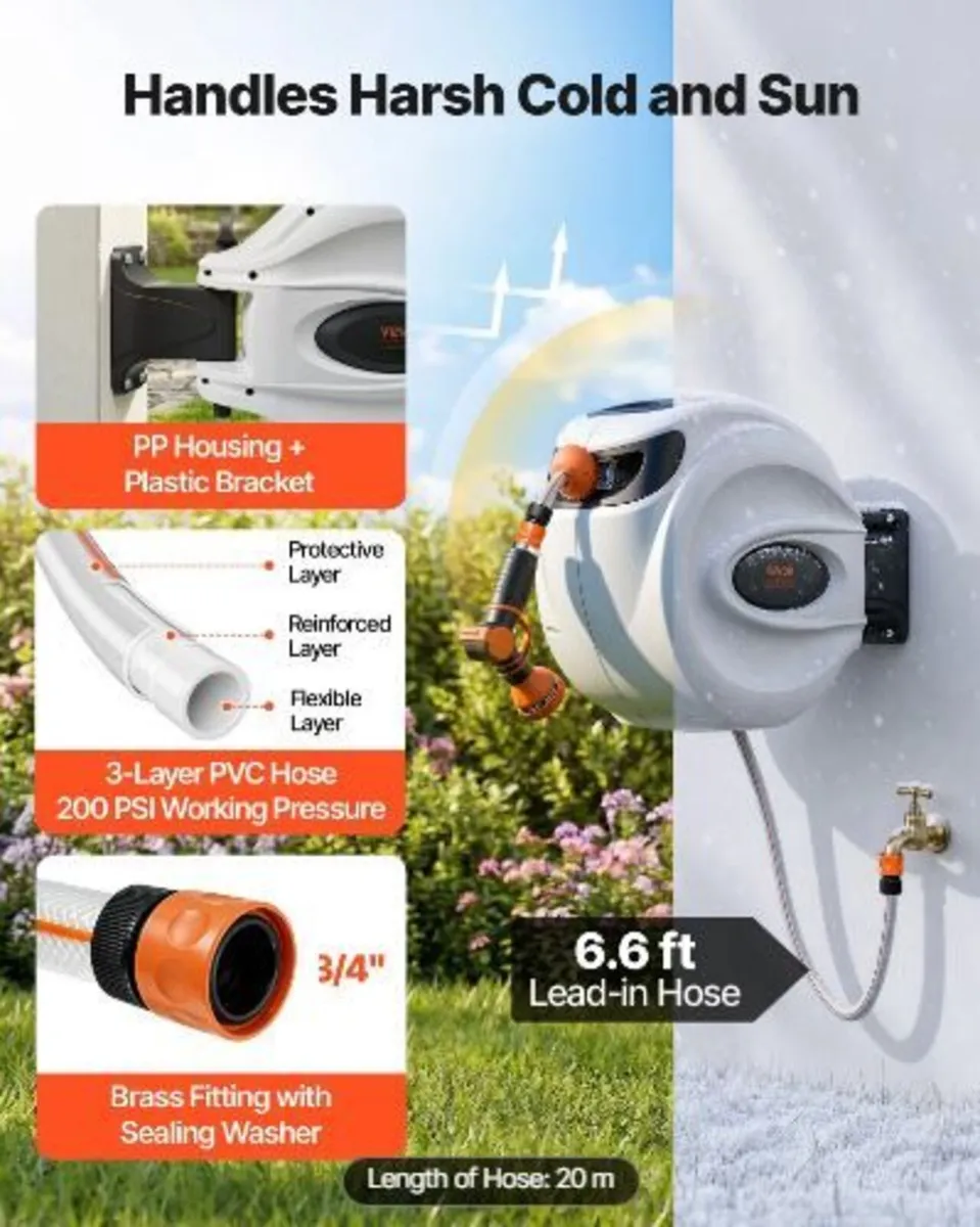 Retractable Hose Reel Water - Image 3