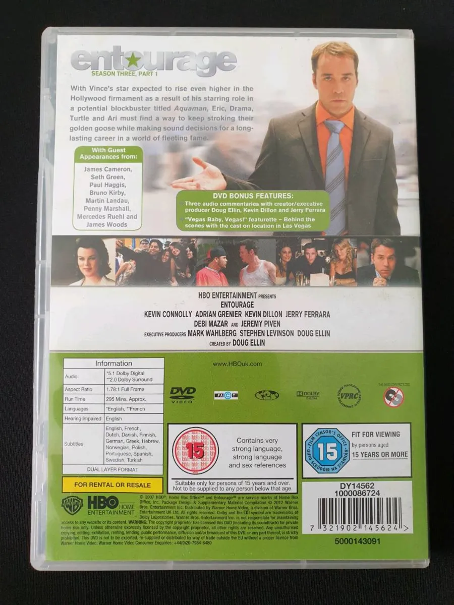 Entourage Season 3 Three Series Part One DVD - Image 2