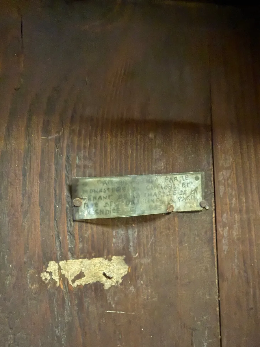 Original single kneeling pew from Paris 1855. - Image 2