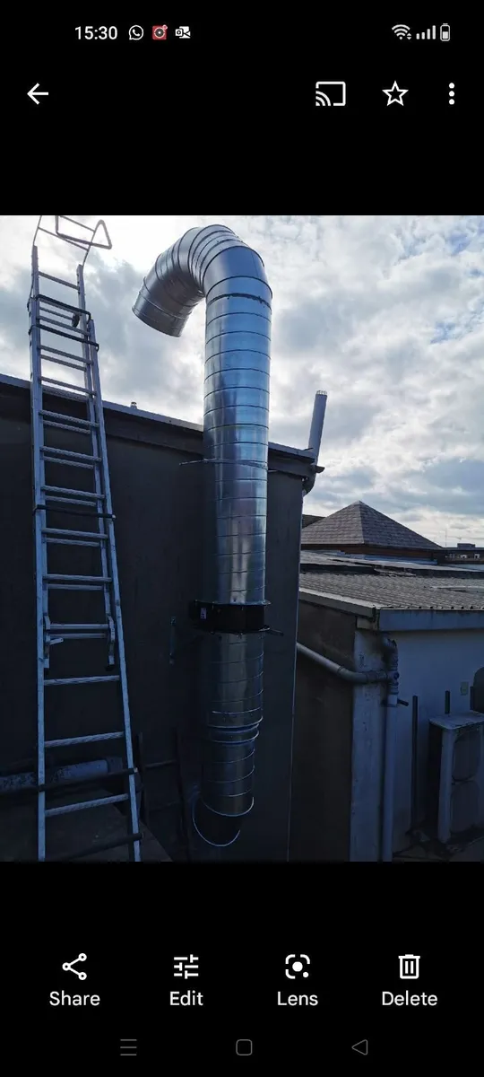 Galvanised spiral air duct ( extractor duck pipe ) - Image 4