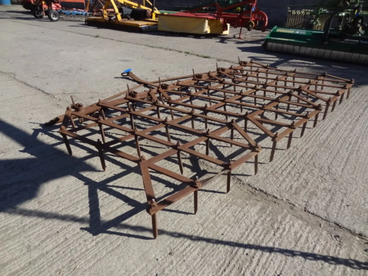 Trailed 3 section Pin Harrow - Image 4