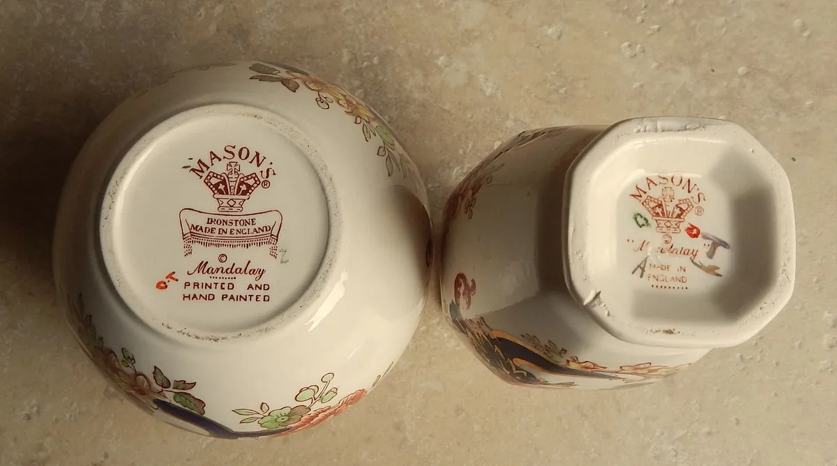 2 Vintage Mason’s Ironstone Mandalay Pieces - Image 4
