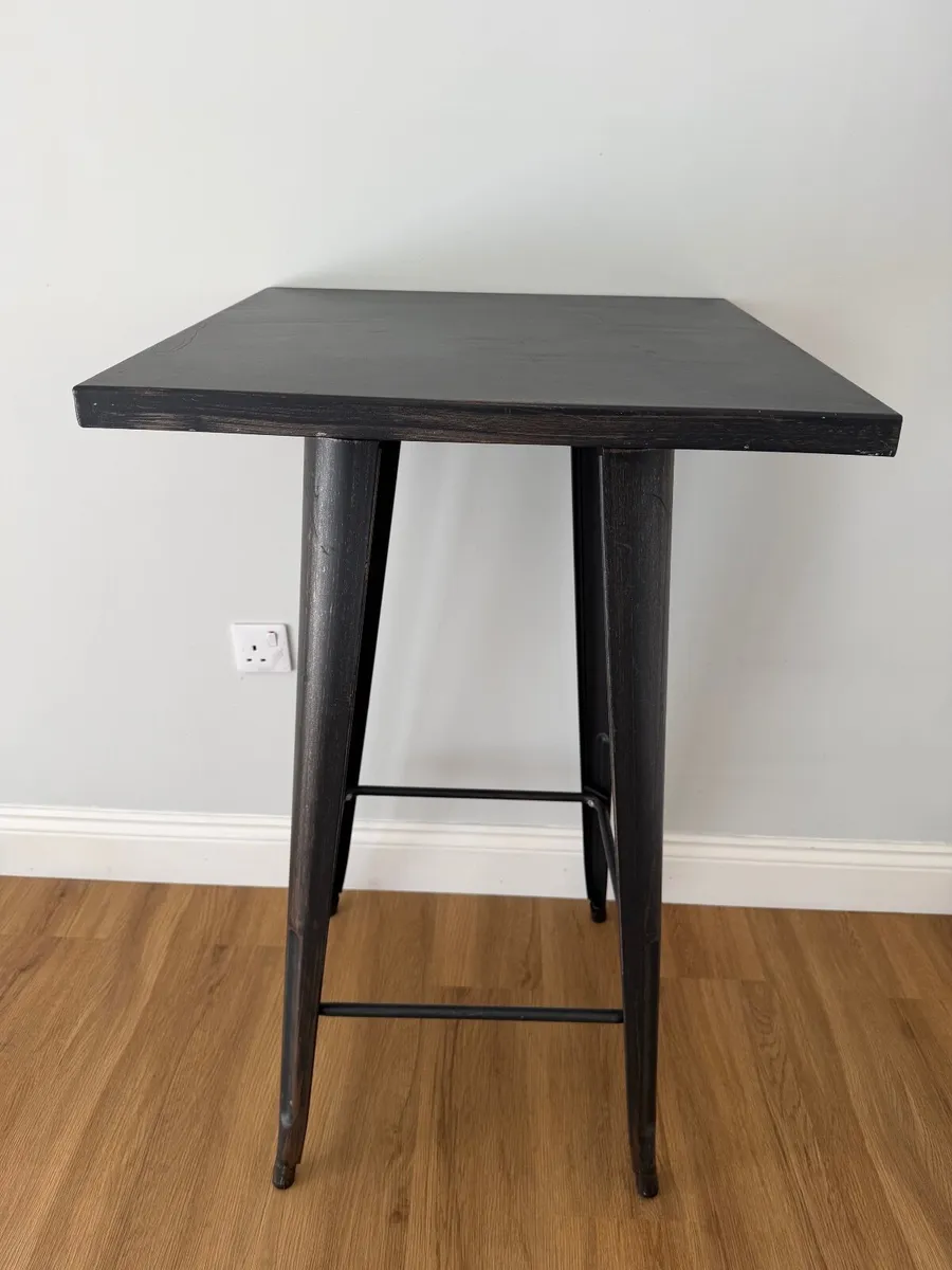 High top table, metal - Image 1