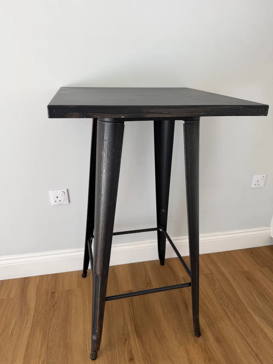 High top table, metal - Image 2