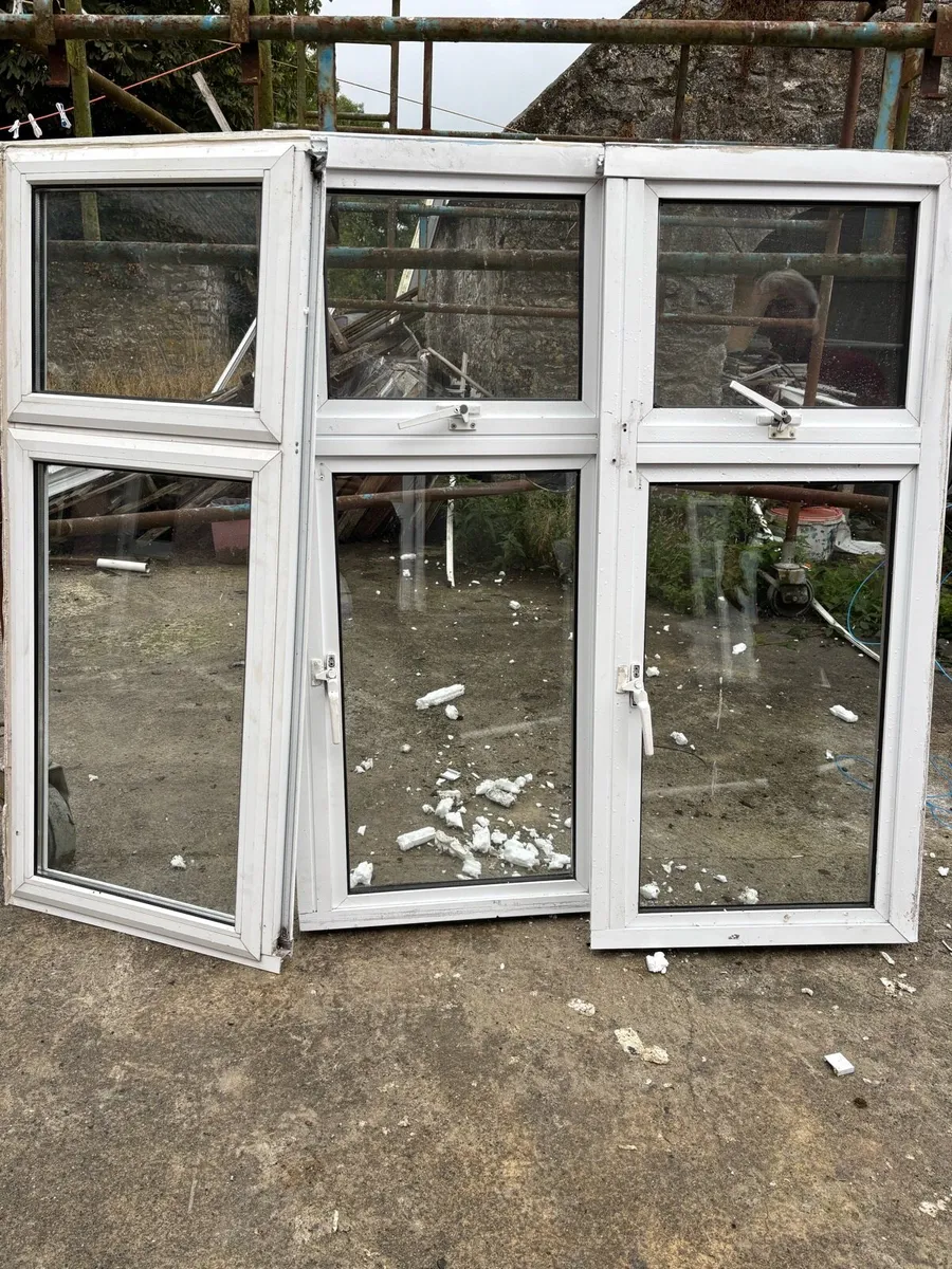 3 × Double Glazed Aluminium Windows 590×1350 - Image 1