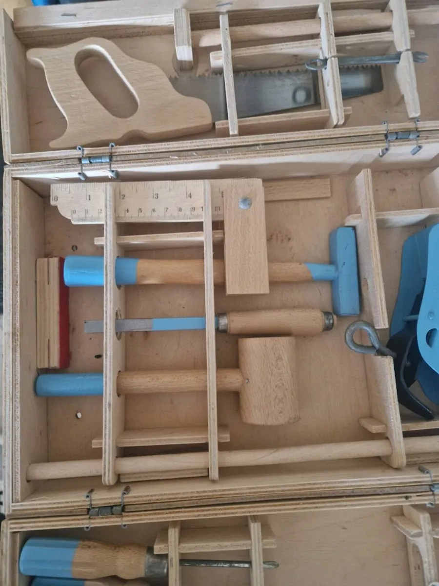Wood work set in box - Image 2
