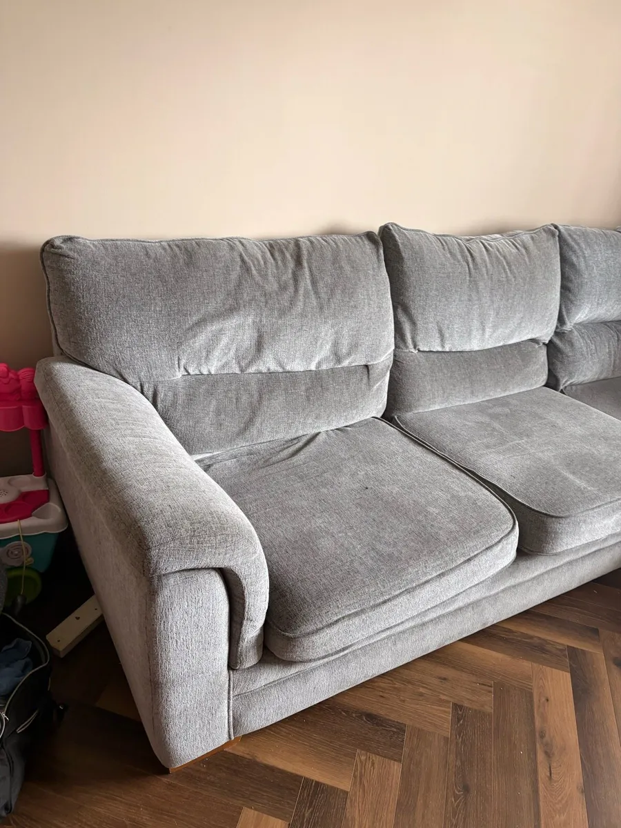 Large Grey corner sofa - Image 2