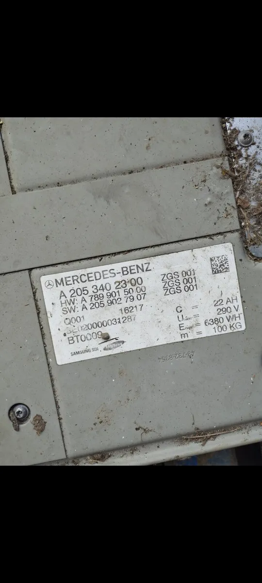 Mercedes w205 Hybrid Battery - Image 4