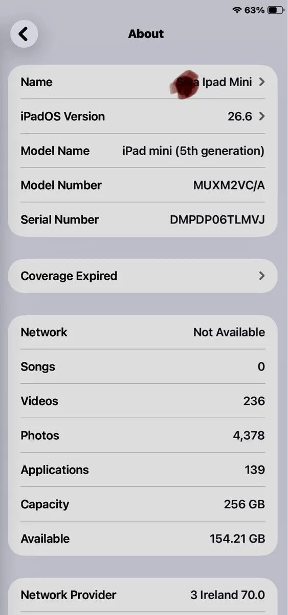 iPad mini 5th gen 256 gb with sim - Image 1