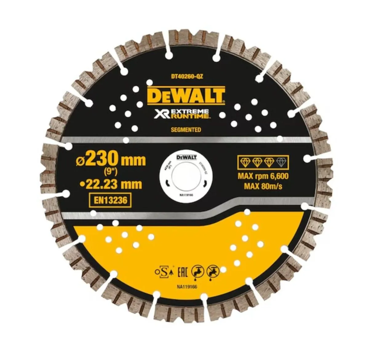 DeWalt DT40260 XR Diamond Blade 230mm x 22mm