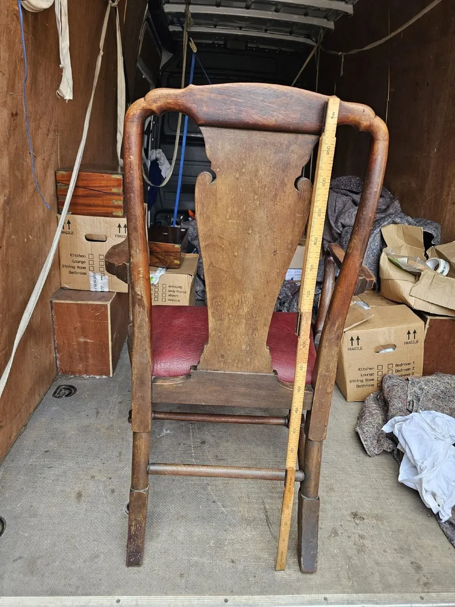 Antique mahogany dining chairs - Image 3