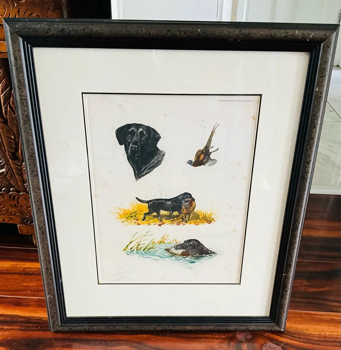 ‘Labrador Hunting Pheasant’ by Artist Boris Riab - Image 1
