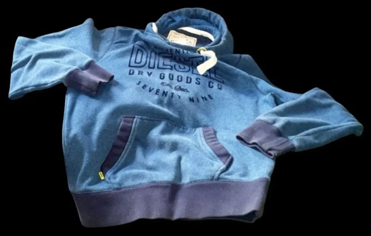 BNWT Vintage Diesel Hoodie "Dry Goods Co" Size XL - Image 2