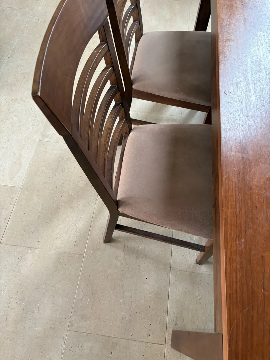 Dining set- table & 6 chairs - Image 3