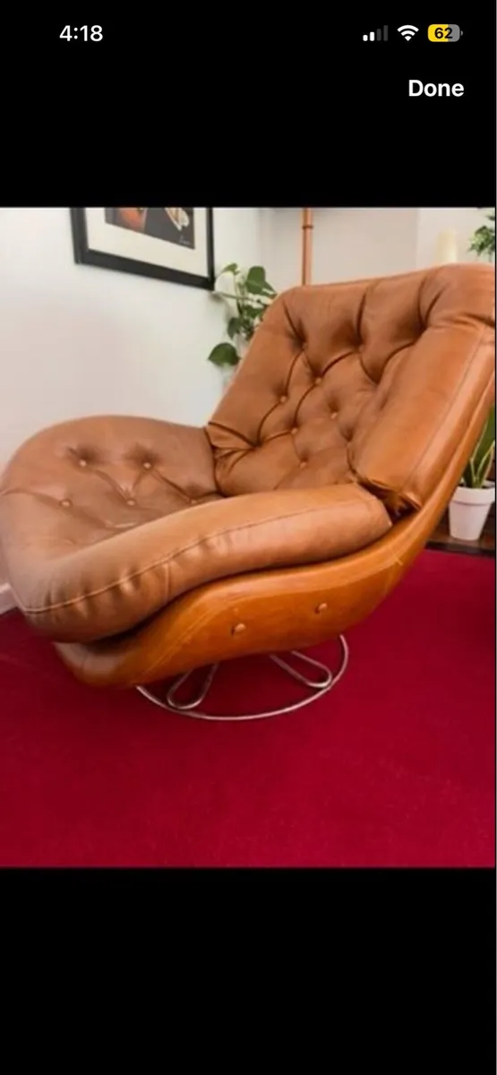 Leather swivel chair - Image 2