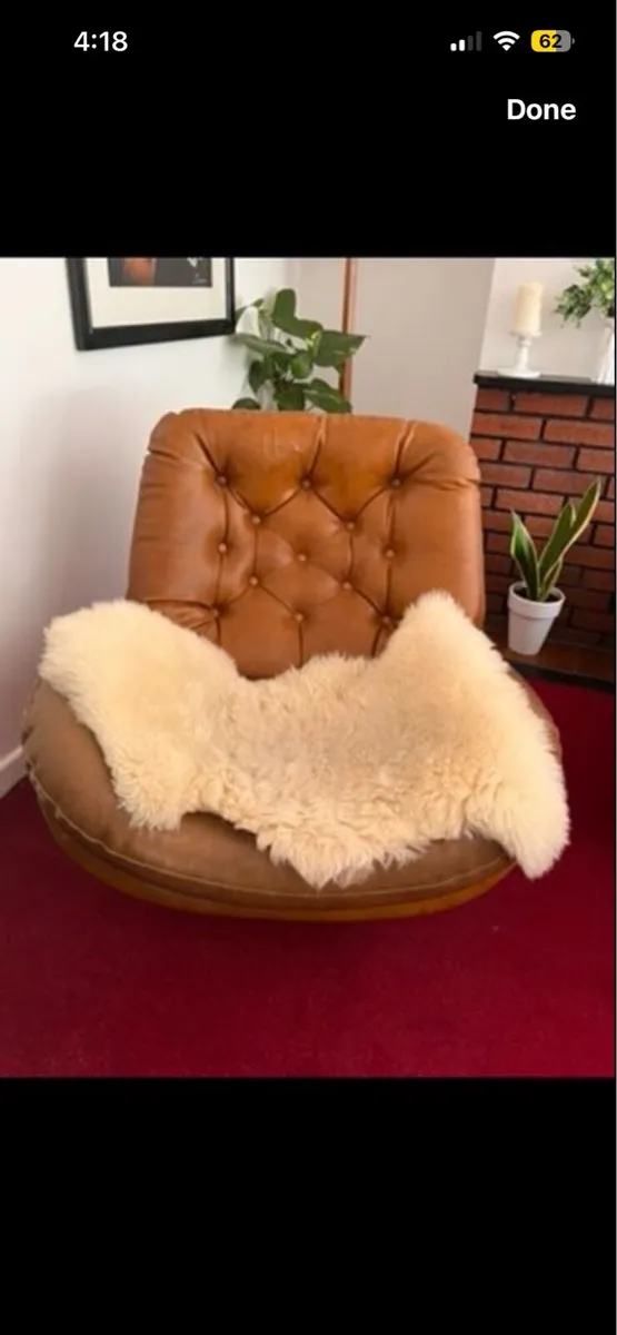 Leather swivel chair - Image 3