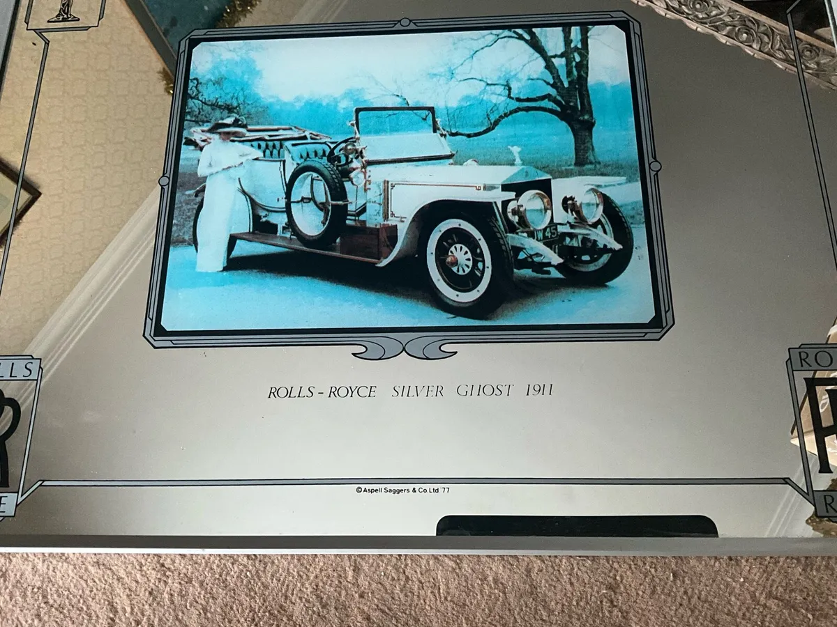 Retro Rolls Royce Advertising Mirror - Image 2