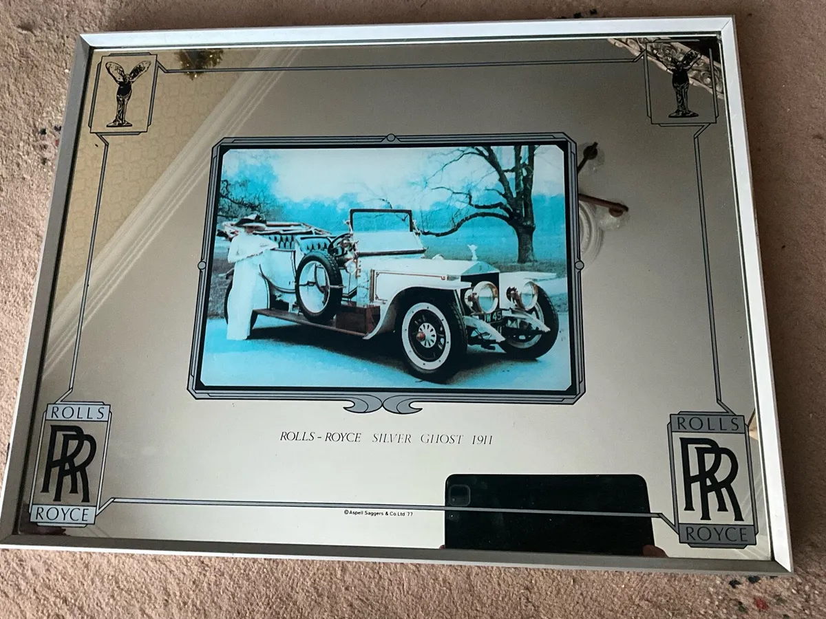 Retro Rolls Royce Advertising Mirror - Image 3