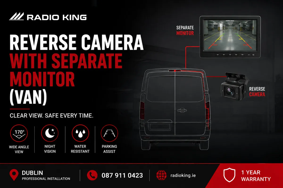 Reverse Camera with Separate Monitor (Van)