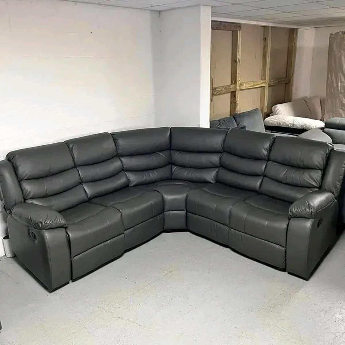 Roma Leather Corner Recliner Sofa - Image 1