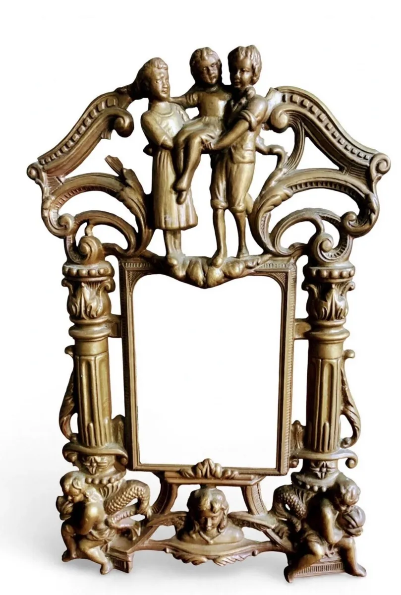 Antique French Brass frame - Image 1