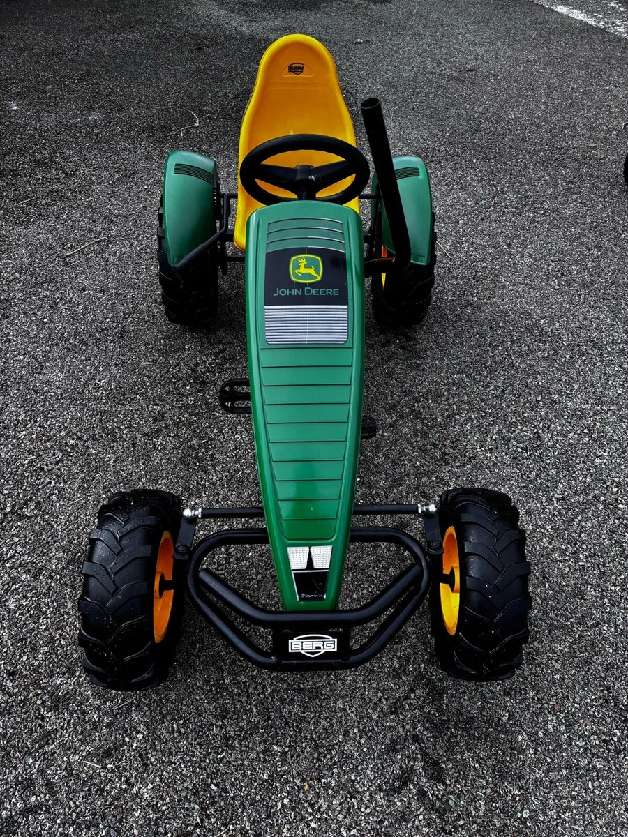 Large Berg John Deere traxx go cart - Image 2