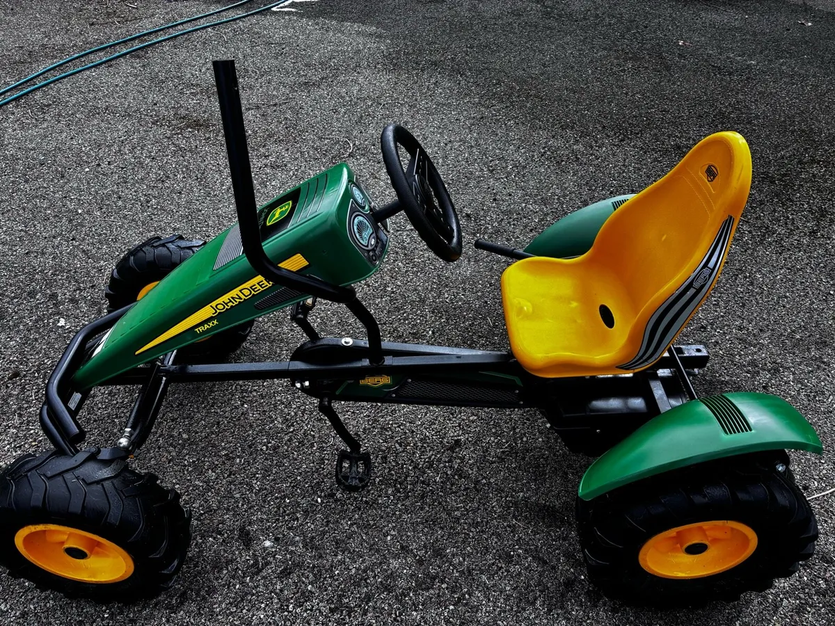Large Berg John Deere traxx go cart - Image 1