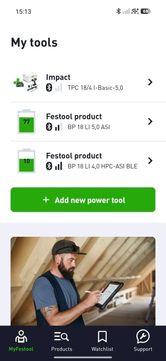 Festool TPC 18/4 QUADRIVE 18V + 2 Batteries + Char - Image 3