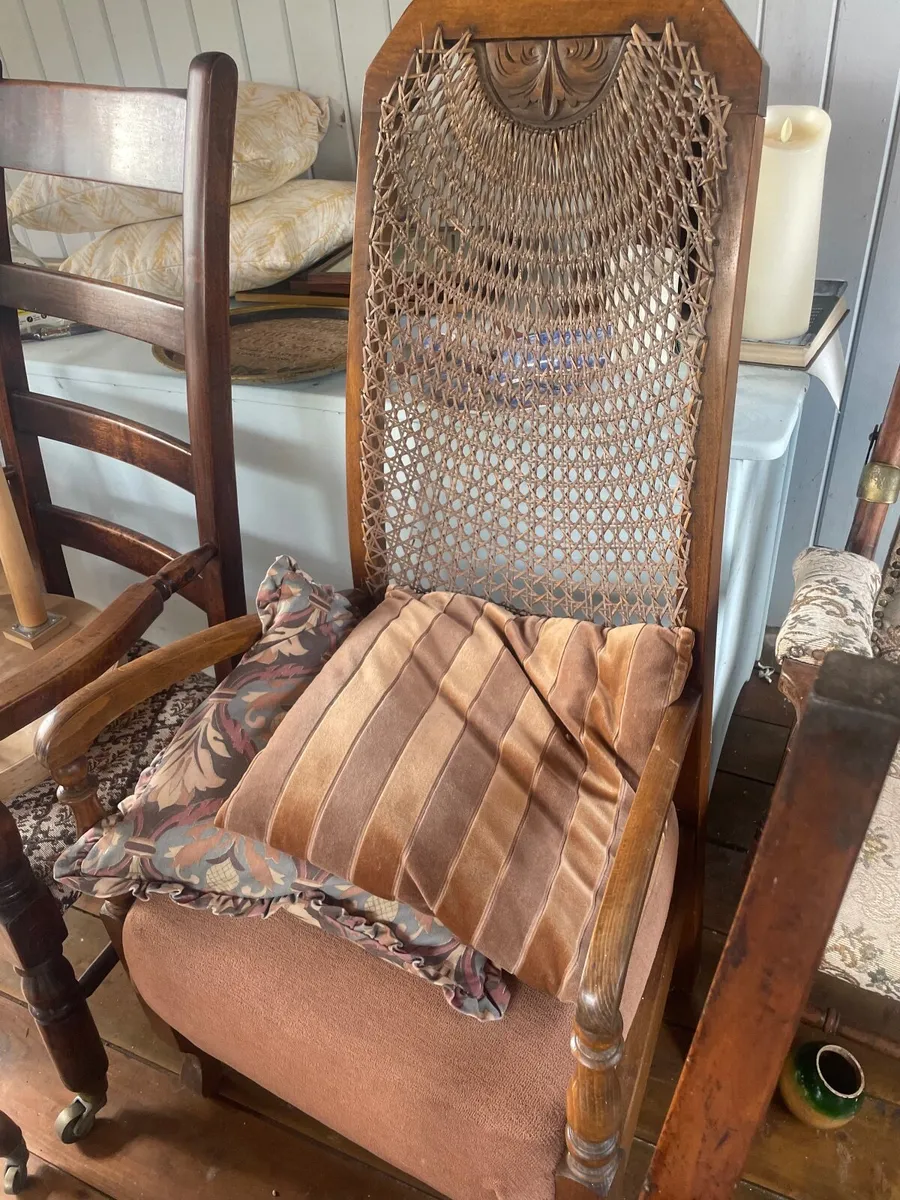 Antique solid wooden chair