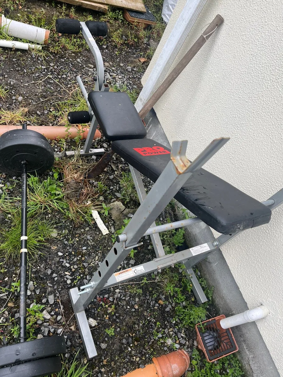 Bench and bar with weights - Image 1