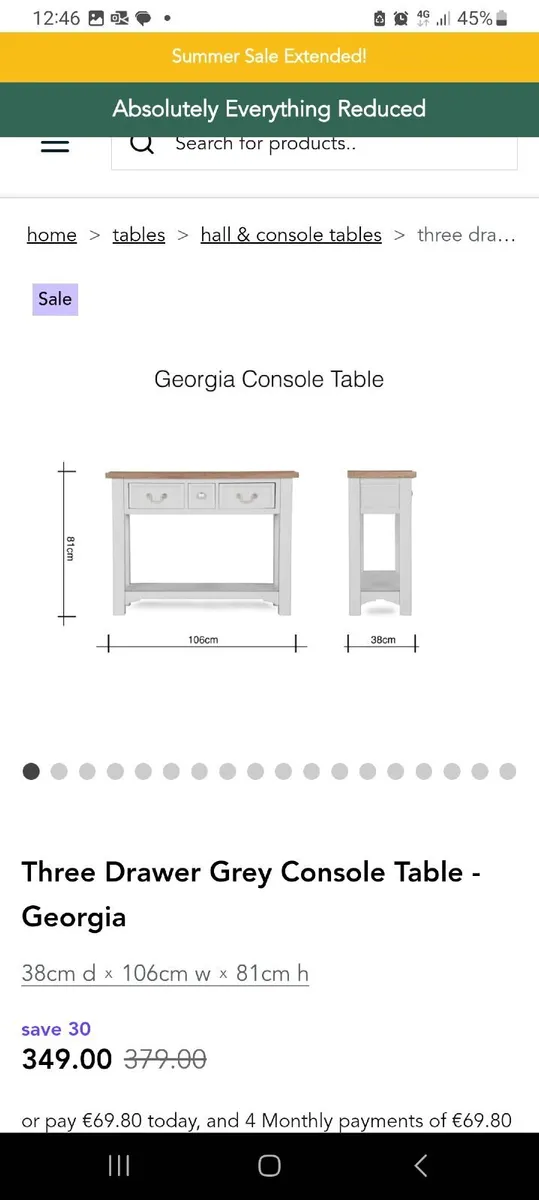 Hall Console Table - Image 2