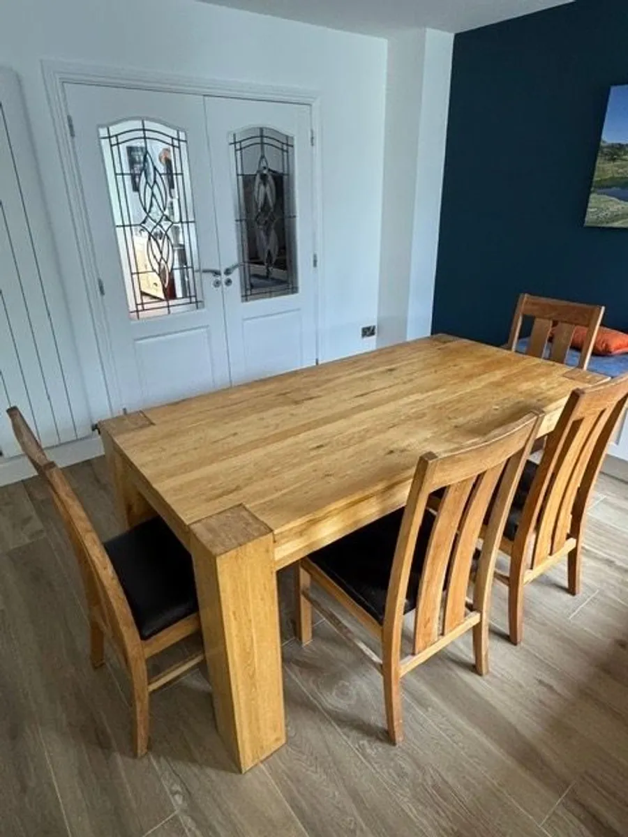 Table, Bench and Chairs - Image 1