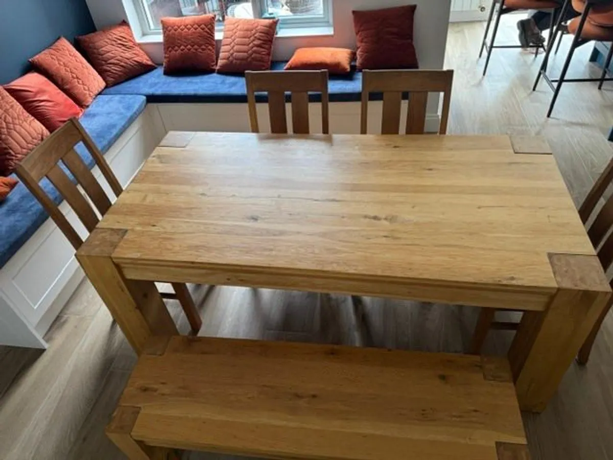 Table, Bench and Chairs - Image 2