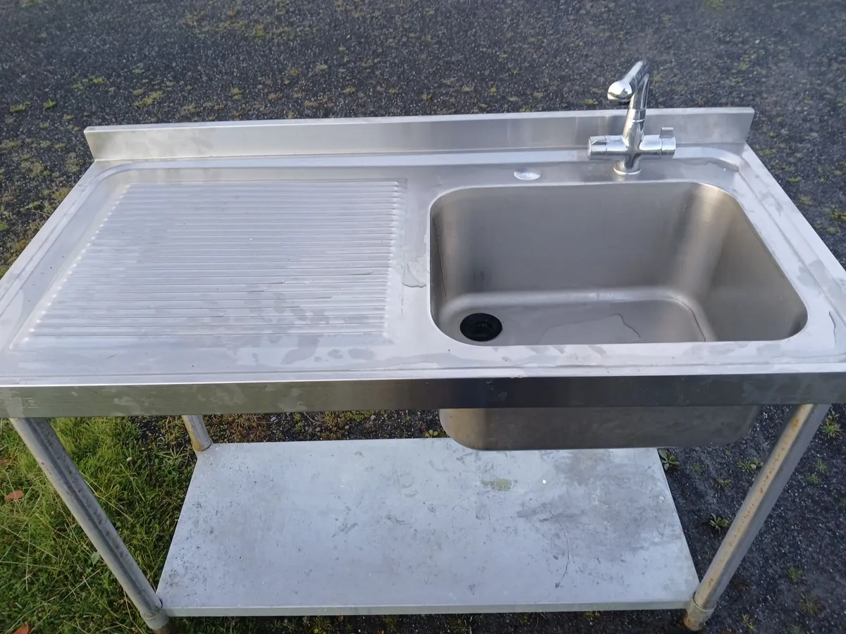 Staneless steel cabbinet sink unit complete - Image 3