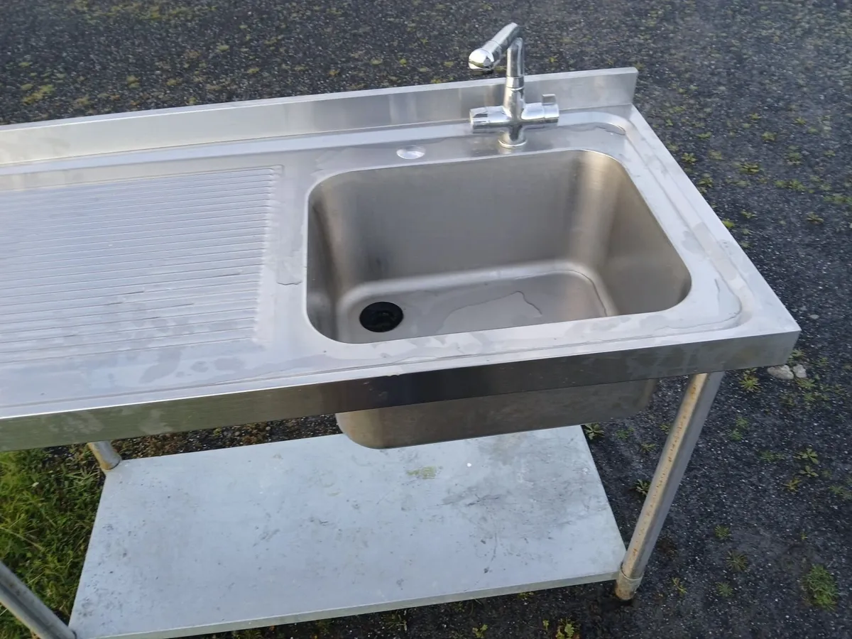 Staneless steel cabbinet sink unit complete - Image 2