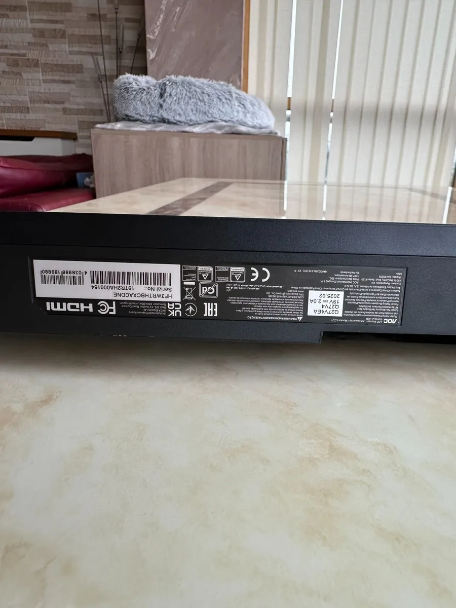 AOC Q27V4EA x2 1440p 75hz Monitors (No Stands) - Image 2