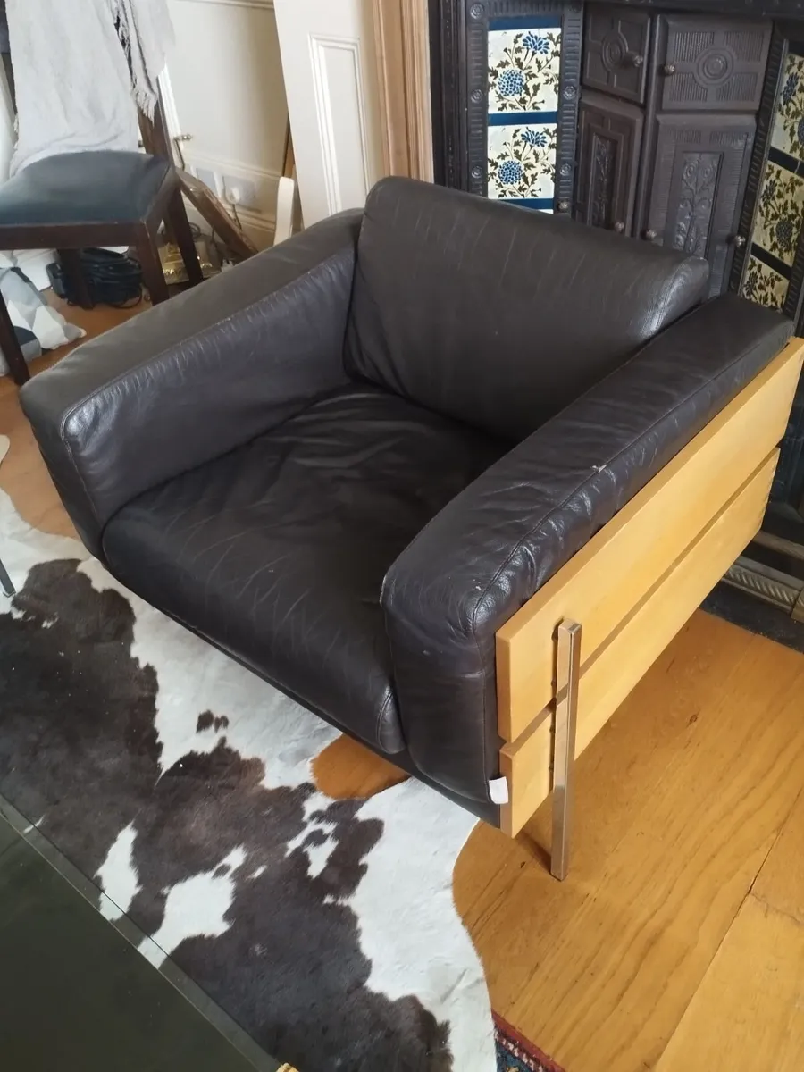 Mid - century Habitat two seater/ sofa/ table - Image 3