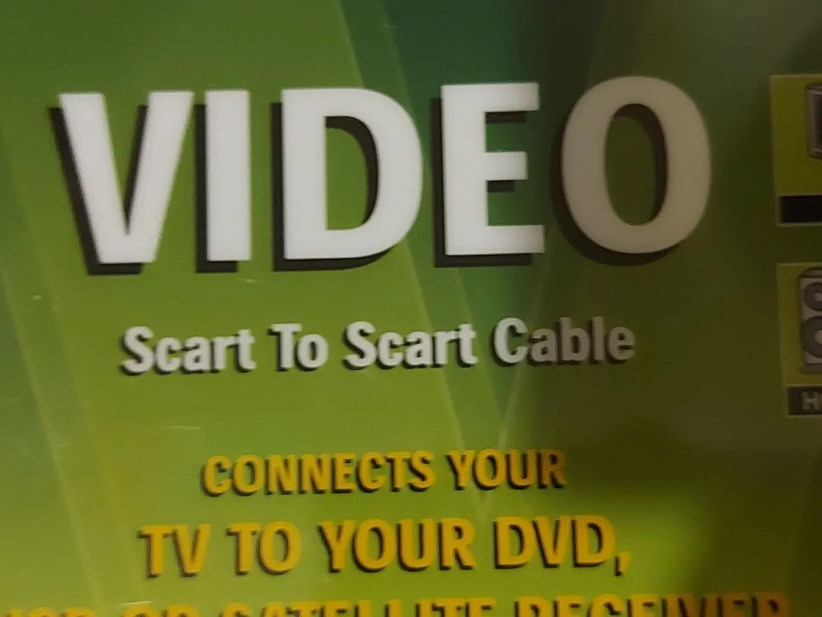 NEW JVC 1.5M, Video Scart to Scart, Gold Plated - Image 4