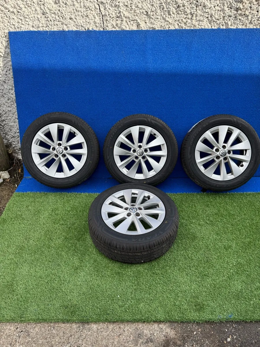 16” Vw Skoda 5x100 with new tyres - Image 2