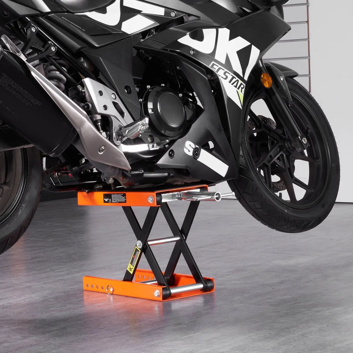 Motorcycle Scissor Jack Lift 1100 lbs Wide Deck - Image 2