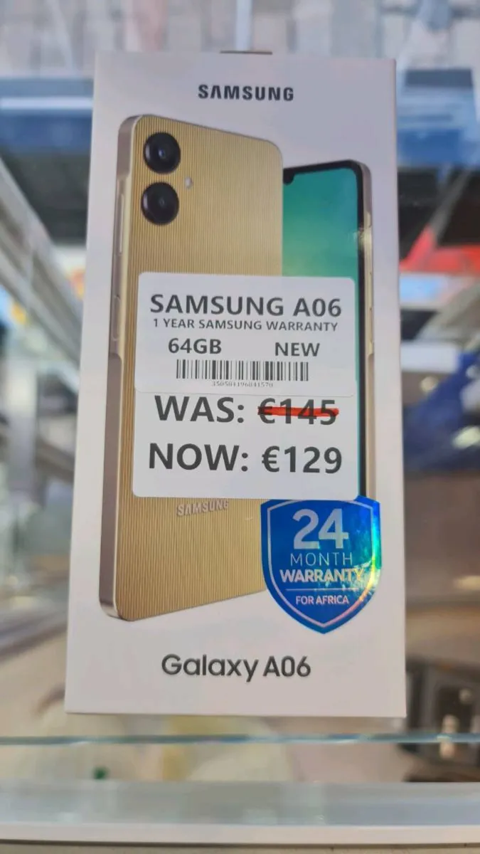 SAMSUNG A06 64GB 1 YEAR WARRANTY