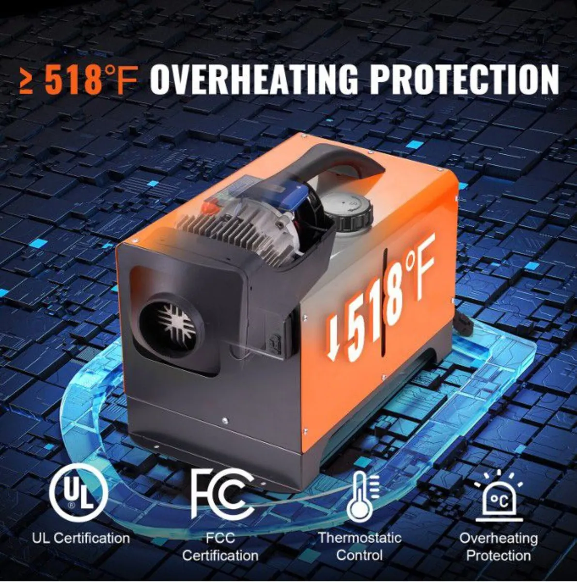5KW All-in-One Diesel Heater 12V Bluetooth App - Image 2