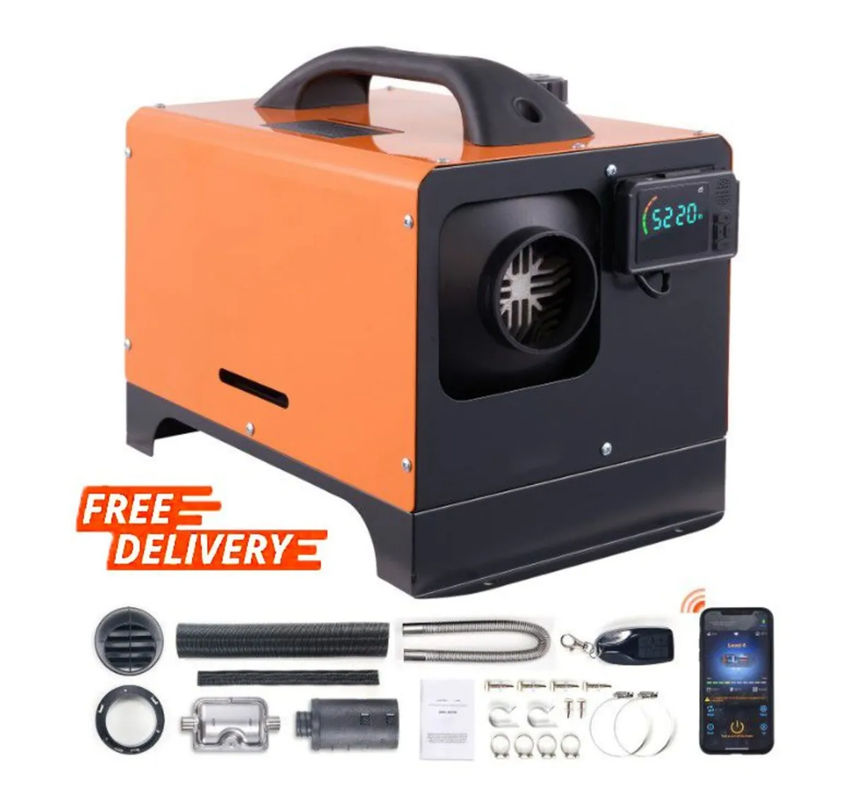 5KW All-in-One Diesel Heater 12V Bluetooth App - Image 1
