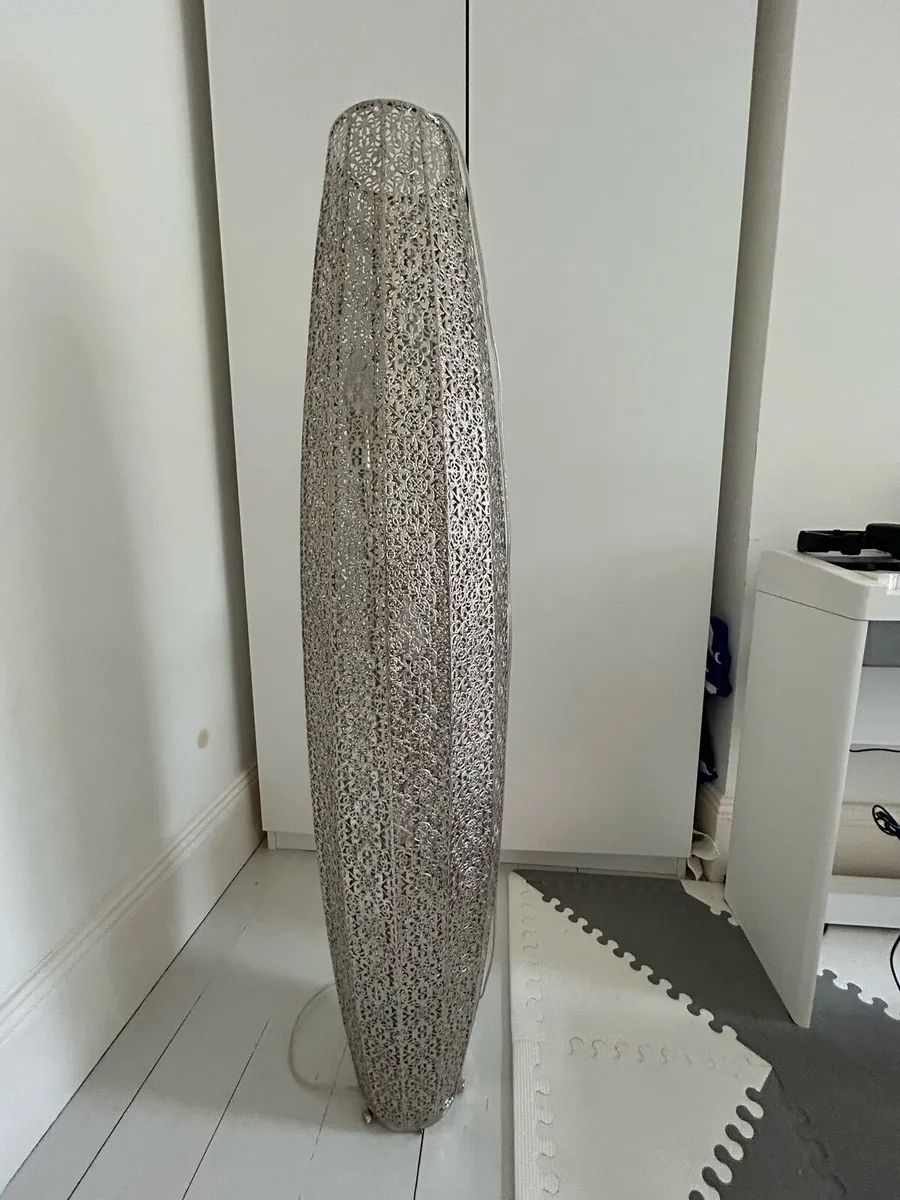 Nickel Large Oriana 3 Light Floor Lamp - Image 1