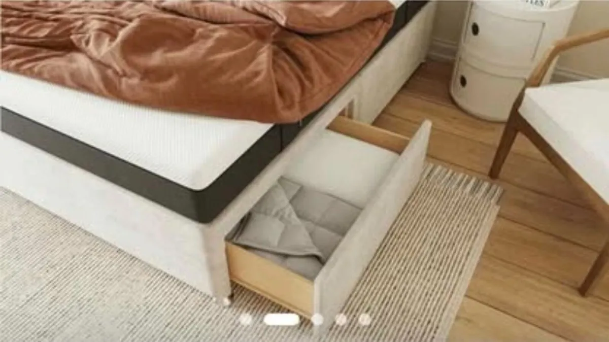Emma King-Size Divan Bed with Headboard & Storage - Image 4