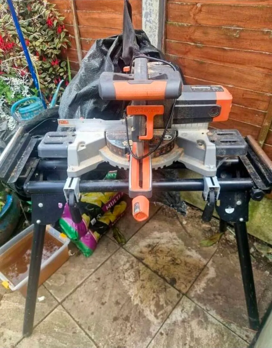 Sliding Mitre Saw with Evolution Stand - Image 1