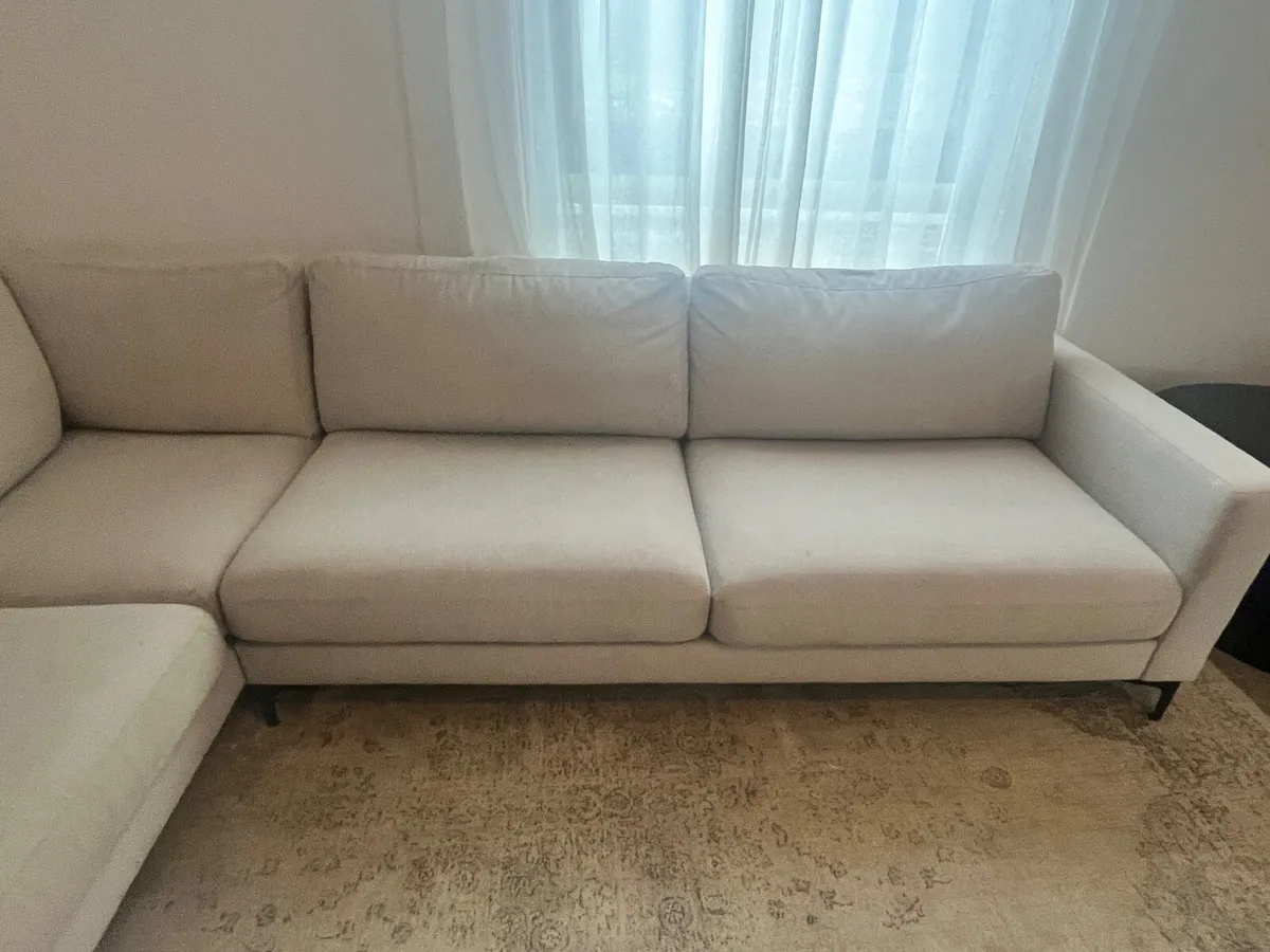 Warm Ivory Corner Couch - Image 4