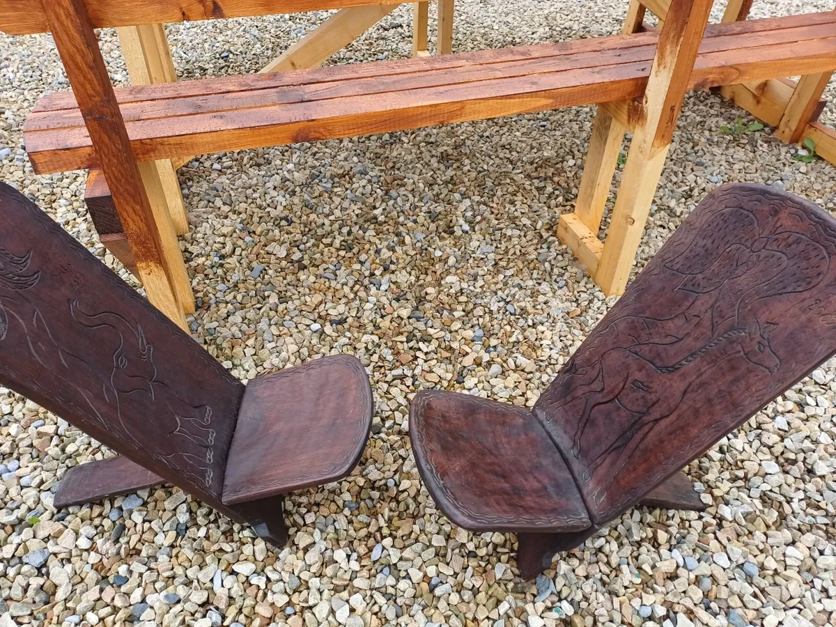 Vintage Interlocking Chairs - Image 2